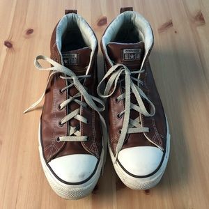 Leather Converse shoes